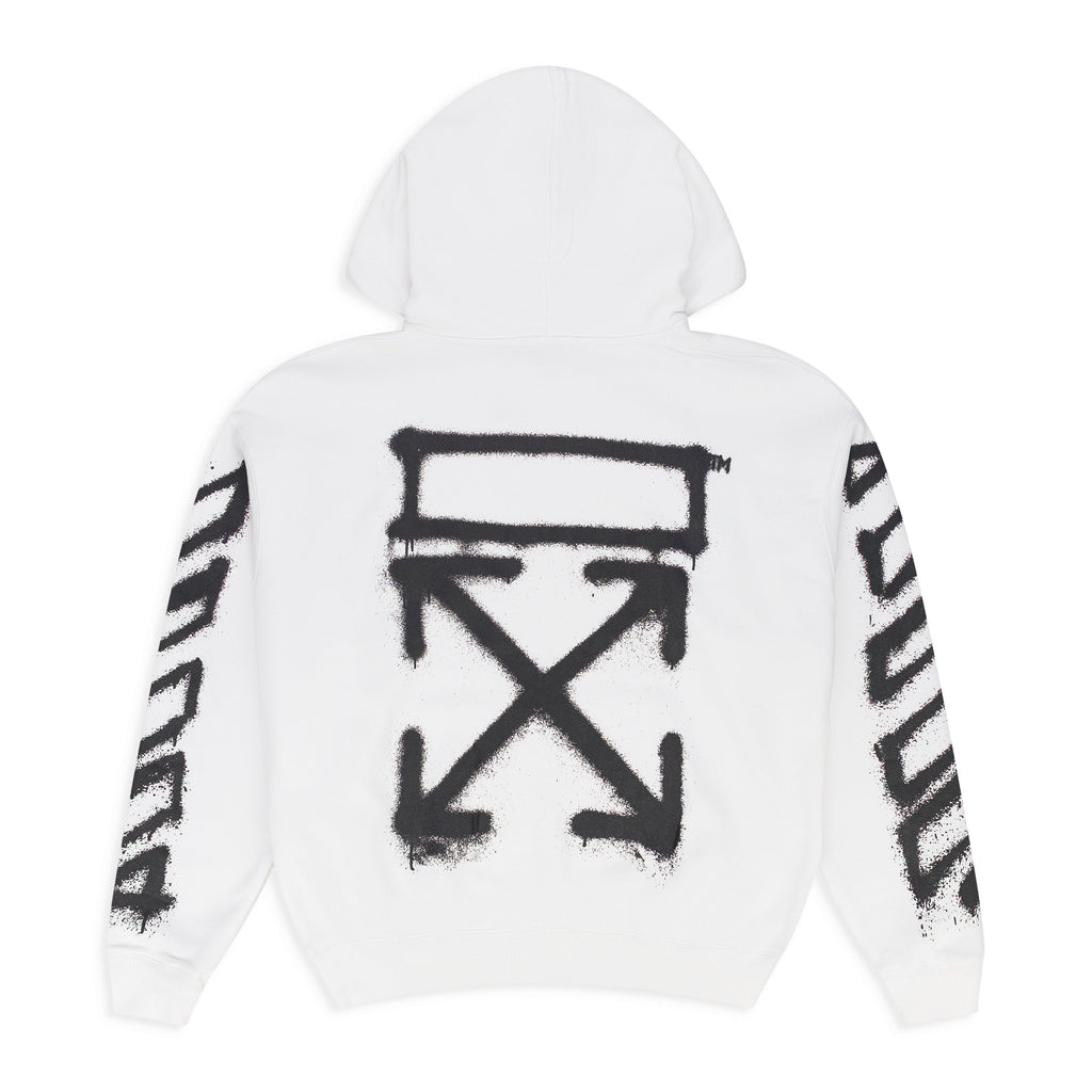 White Spray Arrow Hoodie