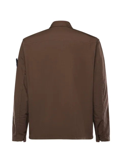 Stone Island 1200005 mercerised organic cotton ripstop overshirt