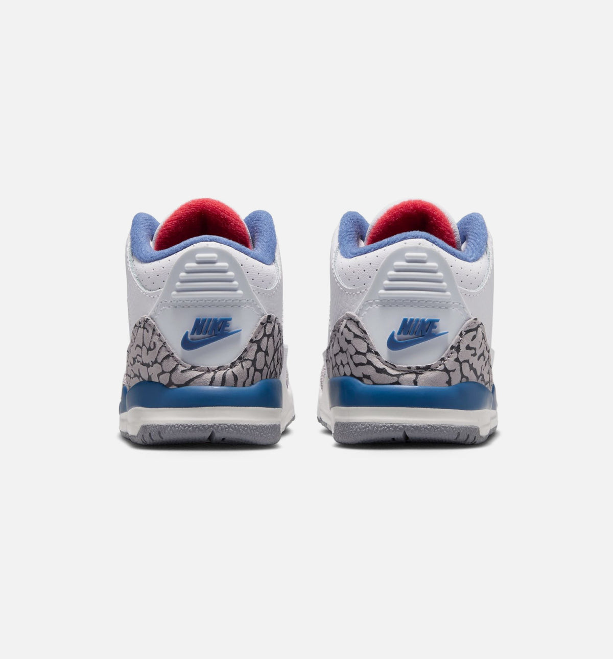 Air Jordan 3 Retro OG True Blue Baby & Toddler Sneakers - White / Fire Red / True Blue