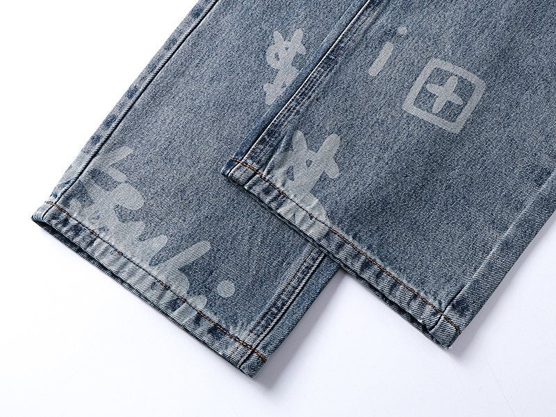 Ksubi Royalty Heroism Printed Straight-Leg Jeans