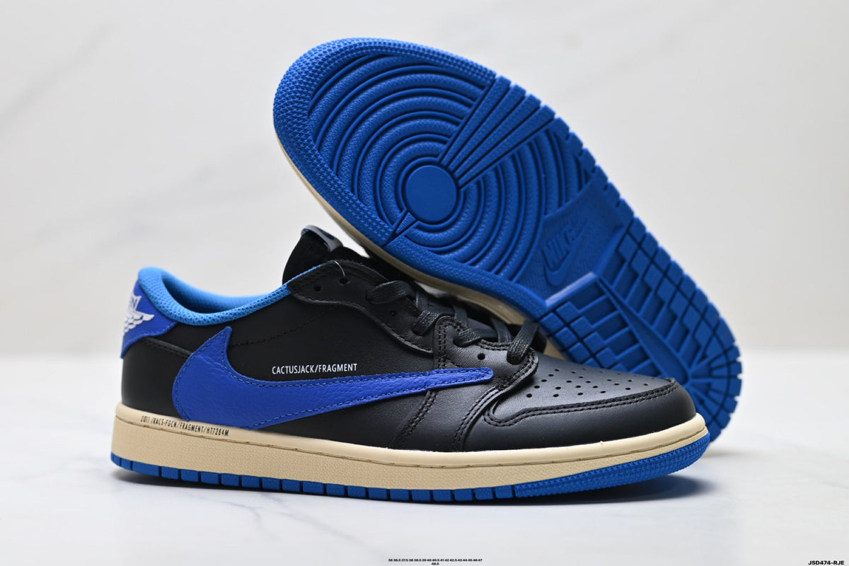 Nike Low-Top Sneakers Black Blue Beige Unisex Collaboration Edition Style 63
