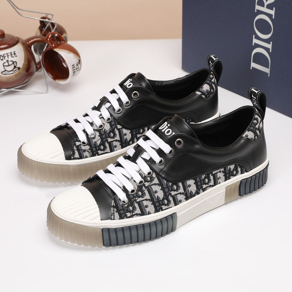 Dior Patterned Low-Top Sneakers